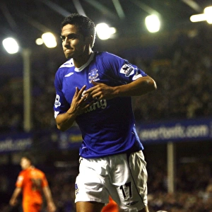 Everton v Luton Town - Goodison Park - 24 / 10 / 06 Evertons Tim Cahill celebrates scoring the first goal against