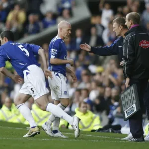 Everton v Manchester City Print: Andrew Johnson Substitution Everton v Manchester City Print: Andrew Johnson Substitution