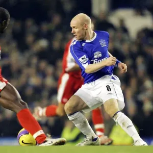 Everton v Middlesbrough Andrew Johnson in action with Middlesboroughs George Boateng Everton v Middlesbrough Andrew Johnson in action with Middlesboroughs George Boateng