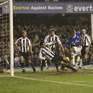 Everton v Newcastle United Evertons Victor Anichebe scores his second goal of the game