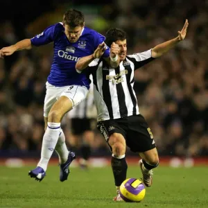 Everton v Newcastle United James Beattie and Newcastles Emre Everton v Newcastle United James Beattie and Newcastles Emre