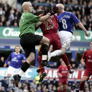 Everton v Reading Andy Johnson scores