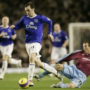 Everton v West Ham - Evertons James McFadden is fouled by West Hams Lee Bowyer Everton v West Ham - Evertons James McFadden is fouled by West Hams Lee Bowyer