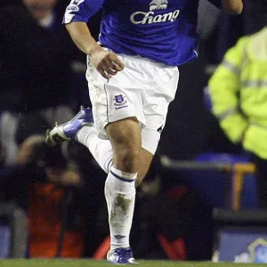 Everton v West Ham - Evertons James Vaughan celebrates after scoring his teams second goal