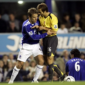 Everton vs. Arsenal Carling Cup Showdown: Phil Neville vs. Mathieu Flamini (November)