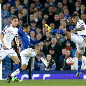 Everton vs Chelsea: Aerial Battle - Emirates FA Cup Quarter-Final at Goodison Park Everton vs Chelsea: Aerial Battle - Emirates FA Cup Quarter-Final at Goodison Park