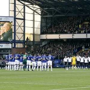 Everton vs Fulham: A Moment of Silence for Japan (Barclays Premier League, Goodison Park, 19 March 2011) Everton vs Fulham: A Moment of Silence for Japan (Barclays Premier League, Goodison Park, 19 March 2011)