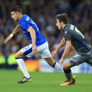 Everton vs Hajduk Split: Europa League Play-Off Clash - Mirallas vs Juranovic Battle at Goodison Park (Season 2017-18) Everton vs Hajduk Split: Europa League Play-Off Clash - Mirallas vs Juranovic Battle at Goodison Park (Season 2017-18)