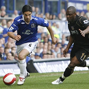 Everton vs Portsmouth Rivalry: Mikel Arteta vs Noel Pamarot Clash (FA Barclays Premiership, Goodison Park, 5th May 2007)