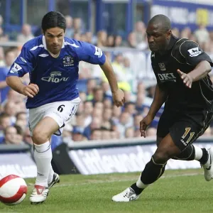 Everton vs Portsmouth Rivalry: Mikel Arteta vs Noel Pamarot Clash (FA Barclays Premiership, Goodison Park, 5th May 2007) Everton vs Portsmouth Rivalry: Mikel Arteta vs Noel Pamarot Clash (FA Barclays Premiership, Goodison Park, 5th May 2007)