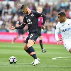 Everton vs Swansea City: Intense Battle at Liberty Stadium (Premier League 2016-17)