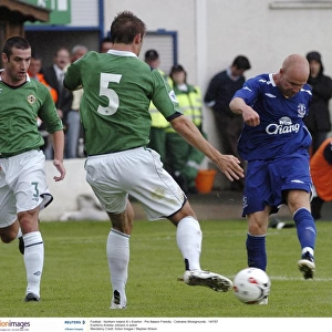Everton's Andrew Johnson in Action: Pre-Season Friendly vs Northern Ireland XI - July 2007