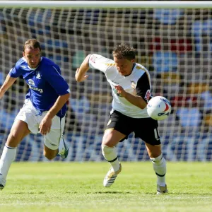 Everton's Andy van der Meyde in Thrilling Action Against Port Vale