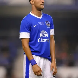 Everton's Apostolos Vellios in Action against AEK Athens in Pre-Season Friendly at Goodison Park Everton's Apostolos Vellios in Action against AEK Athens in Pre-Season Friendly at Goodison Park