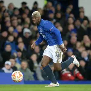Everton's Arouna Kone in Europa League Action Everton's Arouna Kone in Europa League Action