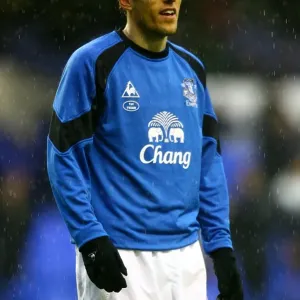Everton's Battle at Goodison Park: Phil Neville Leads the Toffees against Blackpool (5 February 2011), Barclays Premier League Everton's Battle at Goodison Park: Phil Neville Leads the Toffees against Blackpool (5 February 2011), Barclays Premier League