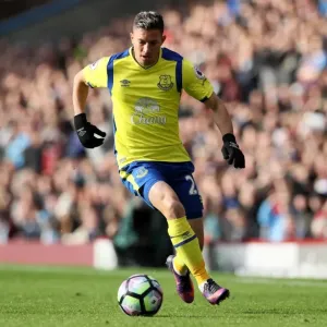 Everton's Bryan Oviedo in Action against Burnley, Premier League - Turf Moor Everton's Bryan Oviedo in Action against Burnley, Premier League - Turf Moor
