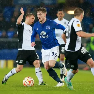 Everton's Conor McAleny in Europa League Action at Goodison Park Everton's Conor McAleny in Europa League Action at Goodison Park