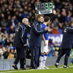 Everton's Dan Gosling Prepares to Substitute On: Everton v Sunderland, Barclays Premier League, Goodison Park - December 2008 Everton's Dan Gosling Prepares to Substitute On: Everton v Sunderland, Barclays Premier League, Goodison Park - December 2008