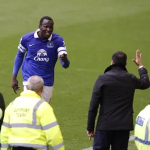 Everton's Double Strike: Lukaku and Martinez Celebrate in Style as Arsenal is Held Scoreless (3-0, Goodison Park, 06-04-2014) Everton's Double Strike: Lukaku and Martinez Celebrate in Style as Arsenal is Held Scoreless (3-0, Goodison Park, 06-04-2014)