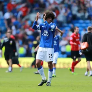 Everton's Fellaini Shows Appreciation: A Silent 0-0 at Cardiff City Stadium (August 31, 2013) Everton's Fellaini Shows Appreciation: A Silent 0-0 at Cardiff City Stadium (August 31, 2013)