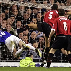Everton's Ferguson Scores Epic Header Past Manchester United's Defense