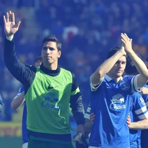Everton's Glory: Barry and Robles Celebrate with Fans (Hull City 0-2 Everton, May 2014) Everton's Glory: Barry and Robles Celebrate with Fans (Hull City 0-2 Everton, May 2014)