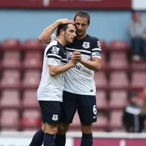 Everton's Glory: Leighton Baines and Phil Jagielka Celebrate a Thrilling 3-2 Victory over West Ham in the Premier League (September 21, 2013) Everton's Glory: Leighton Baines and Phil Jagielka Celebrate a Thrilling 3-2 Victory over West Ham in the Premier League (September 21, 2013)