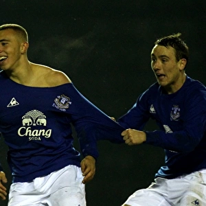 Everton's Hallam Hope Scores the Opener: FA Youth Cup Victory vs. Wolverhampton Wanderers