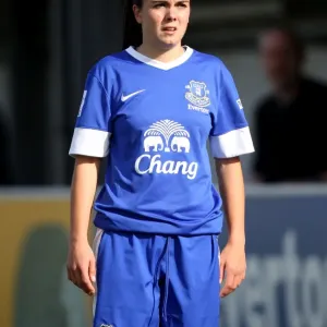 Everton's Harries in Action: FA WSL Clash vs. Bristol Academy (October 7, 2012) - Arriva Stadium