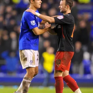 Everton's Jack Rodwell and Noel Hunt of Reading: United in FA Cup Fifth Round Aftermath (01.03.2011) Everton's Jack Rodwell and Noel Hunt of Reading: United in FA Cup Fifth Round Aftermath (01.03.2011)