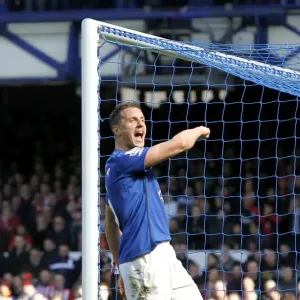 Everton's Jagielka Scores First Goal Against Southampton in Barclays Premier League Match at Goodison Park Everton's Jagielka Scores First Goal Against Southampton in Barclays Premier League Match at Goodison Park