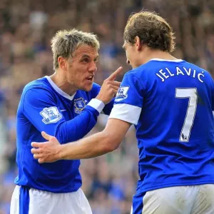 Everton's Jelavic and Neville: A Celebration of Victory - Everton 3-1 Southampton (Goodison Park, 2012) Everton's Jelavic and Neville: A Celebration of Victory - Everton 3-1 Southampton (Goodison Park, 2012)