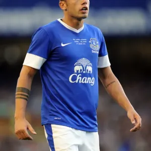 Everton's John Heitinga in Action: Pre-Season Clash Against AEK Athens at Goodison Park Everton's John Heitinga in Action: Pre-Season Clash Against AEK Athens at Goodison Park