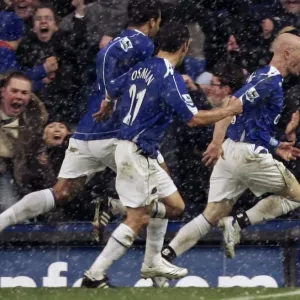 Everton FC Print: Andy Johnson Celebrates Everton FC Print: Andy Johnson Celebrates