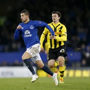 Everton's Kevin Mirallas in Action: Europa League Showdown vs BSC Young Boys at Goodison Park Everton's Kevin Mirallas in Action: Europa League Showdown vs BSC Young Boys at Goodison Park