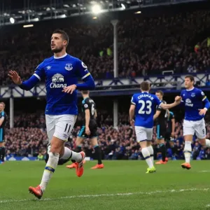 Everton FC Print - Kevin Mirallas at Goodison Park Everton FC Print - Kevin Mirallas at Goodison Park