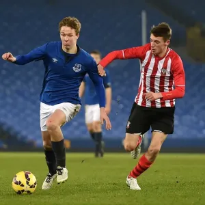Everton's Kieran Dowell in Action during FA Youth Cup Fourth Round against Southampton at Goodison Park Everton's Kieran Dowell in Action during FA Youth Cup Fourth Round against Southampton at Goodison Park