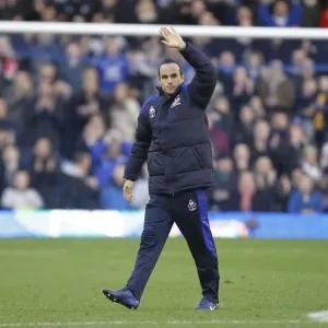 Everton's Landon Donovan Celebrates FA Cup Victory Over Blackpool at Goodison Park Everton's Landon Donovan Celebrates FA Cup Victory Over Blackpool at Goodison Park