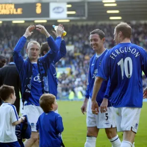 Evertons lap of honour