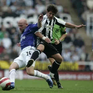 Evertons Lee Carsley and Newcastles Belozoglu Emre Evertons Lee Carsley and Newcastles Belozoglu Emre