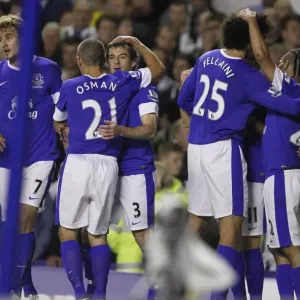 Everton's Leighton Baines Scores Opening Goal Against Newcastle United at Goodison Park (17 September 2012) Everton's Leighton Baines Scores Opening Goal Against Newcastle United at Goodison Park (17 September 2012)