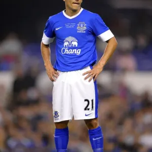 Everton's Leon Osman in Action: Pre-Season Clash Against AEK Athens at Goodison Park Everton's Leon Osman in Action: Pre-Season Clash Against AEK Athens at Goodison Park