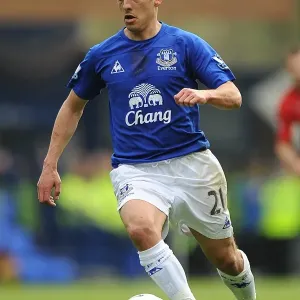 Everton's Leon Osman in Action: Premier League Clash Against Blackburn Rovers (16 April 2011, Goodison Park) Everton's Leon Osman in Action: Premier League Clash Against Blackburn Rovers (16 April 2011, Goodison Park)