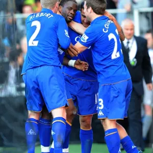Everton's Louis Saha: Double Delight as He Scores Second Goal Against Fulham (October 2011)