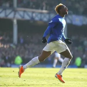 Everton's Louis Saha: Rejoicing in the Thrill of Scoring the Opener Against Chelsea in the FA Cup (2011) Everton's Louis Saha: Rejoicing in the Thrill of Scoring the Opener Against Chelsea in the FA Cup (2011)