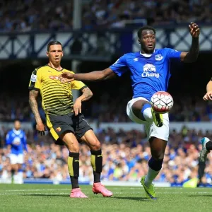Everton's Lukaku in Action: Everton vs. Watford, Premier League at Goodison Park Everton's Lukaku in Action: Everton vs. Watford, Premier League at Goodison Park