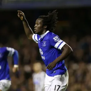 Everton's Lukaku Scores Hat-trick, Celebrates with Fans: Everton 3-2 Newcastle United (30-09-2013) Everton's Lukaku Scores Hat-trick, Celebrates with Fans: Everton 3-2 Newcastle United (30-09-2013)