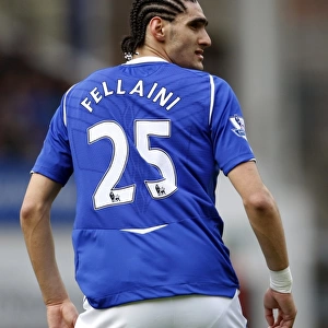 Everton's Marouane Fellaini in Action: Everton vs Stoke City (Premier League, 14/3/09)