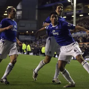 Everton's Mikel Arteta Scores First Goal Against Bolton Wanderers in FA Barclays Premiership, 18 November 2006 Everton's Mikel Arteta Scores First Goal Against Bolton Wanderers in FA Barclays Premiership, 18 November 2006